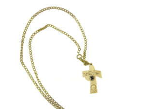 St. Padre Pio Relic Medal and Chain - Image 2