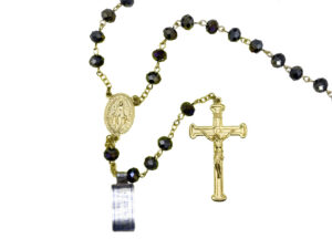 Crystal Pearl Scarab Rosary
