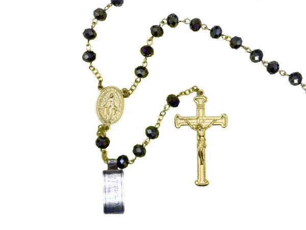 Rosario de escarabajo de perla de cristal