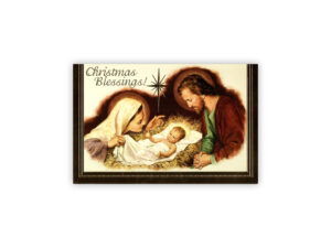 Mary and Joseph with the Infant Jesus Christmas Card