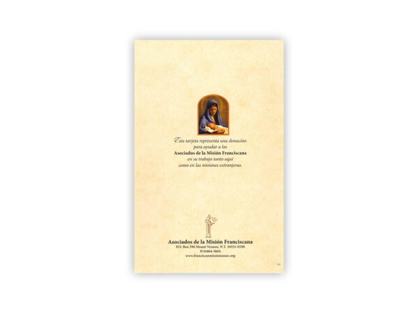 Tarjeta de Navidad de la Virgen María con el Niño Jesús - Image 3