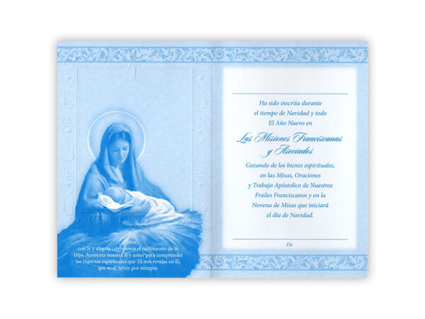Tarjeta de Navidad de la Virgen María con el Niño Jesús - Image 2