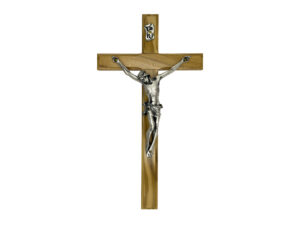 Olive Wood Crucifix (8”)