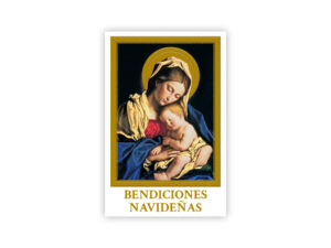 Tarjeta de Navidad de la Santísima Virgen y el Niño