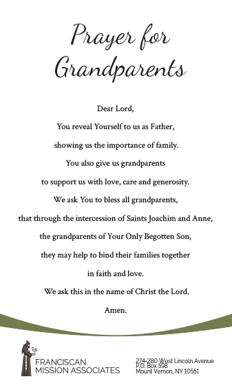 Prayer for Grandparents